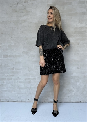 Muse Embellished deco tee Sort Copenhagen Muse 